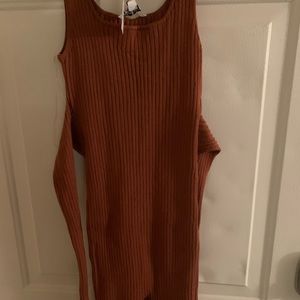 Copper wrap-around romper